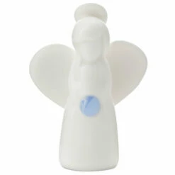 Hallmark Blue Lace Agate Angel Of Peace Mini Angel Figurine, 2"
