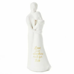Hallmark Love Is An Adventure Embracing Couple Figurine, 8.75"