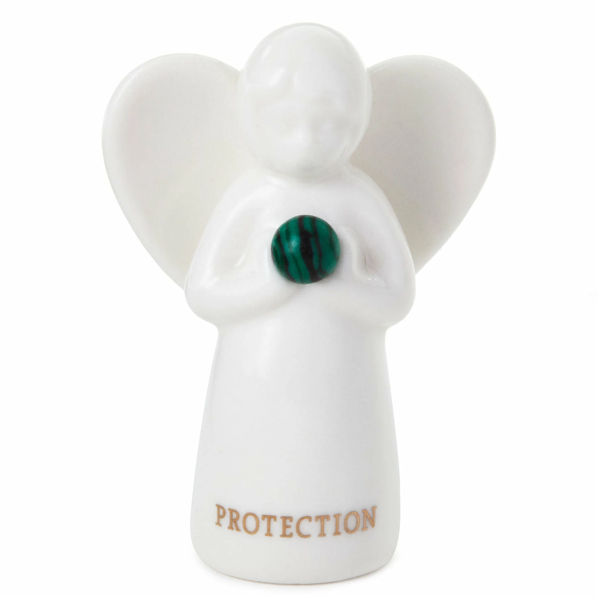 Hallmark Malachite Angel Of Protection Mini Angel Figurine, 2" 3 Hallmark Malachite Angel Of Protection Mini Angel Figurine, 2"