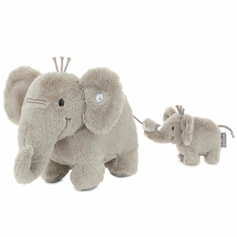 Hallmark Big And Little Elephant Singing Stuffed Animals With Motion, 8" 3 Hallmark Big And Little Elephant Singing Stuffed Animals With Motion, 8"