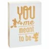 Hallmark Disney Mickey And Minnie Meant To Be Quote Sign -Hallmark Shop Disney Mickey and Minnie Meant to Be Sentiment 1DYG2049 01 1