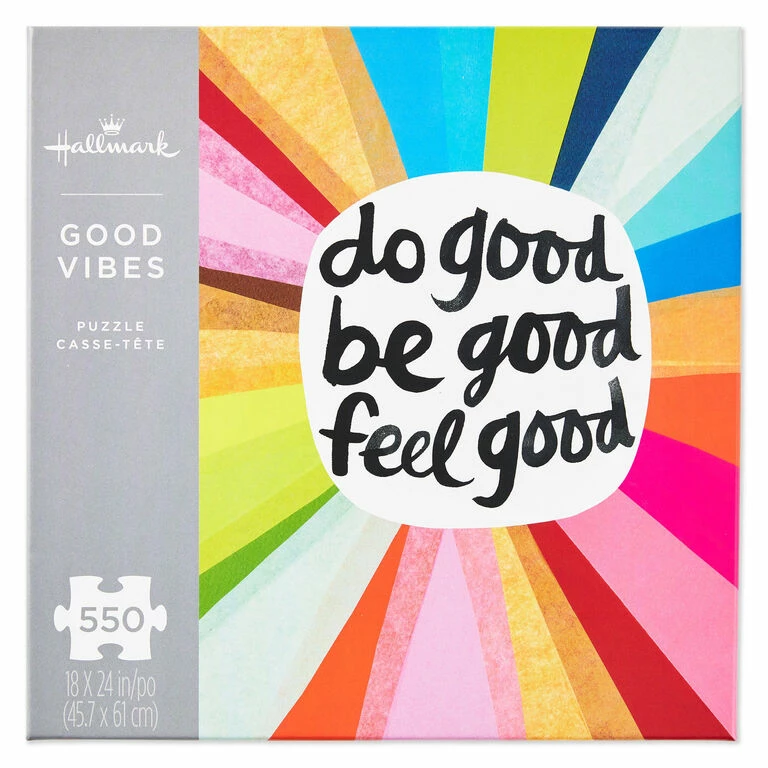 Hallmark Good Vibes 550-Piece Jigsaw Puzzle 3 Hallmark Good Vibes 550-Piece Jigsaw Puzzle