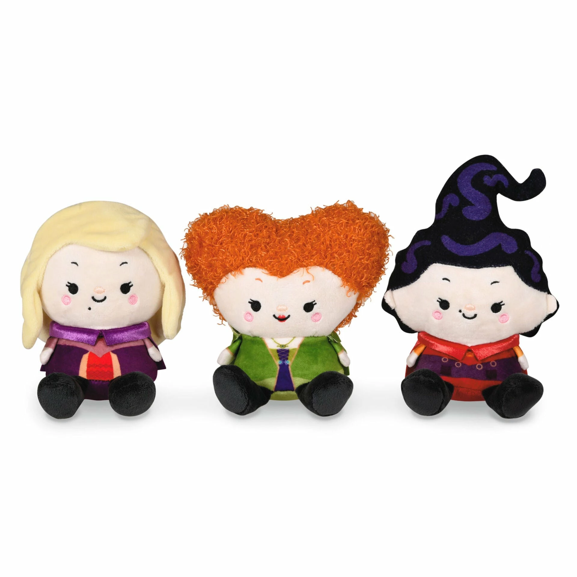 Hallmark Better Together Disney Hocus Pocus Sanderson Sisters Plush, Set Of 3 3 Hallmark Better Together Disney Hocus Pocus Sanderson Sisters Plush, Set Of 3