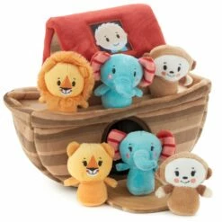 Hallmark Noah's Ark And Animals Plush Playset, 7 Pieces -Hallmark Shop KFA2015 03