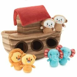 Hallmark Noah's Ark And Animals Plush Playset, 7 Pieces -Hallmark Shop KFA2015 04