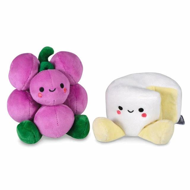 Hallmark Better Together Grapes And Cheese Magnetic Plush, 5.75" 3 Hallmark Better Together Grapes And Cheese Magnetic Plush, 5.75"