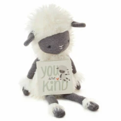 Hallmark MopTops Highland Sheep Stuffed Animal With You Are Kind Board Book