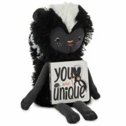 Hallmark MopTops Skunk Stuffed Animal With You Are Unique Board Book