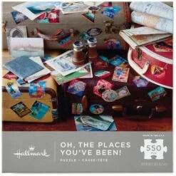 Hallmark Oh, The Places You’ve Been! Travel Themed 550-Piece Puzzle