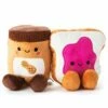Hallmark Better Together Peanut Butter And Jelly Magnetic Plush, 5" -Hallmark Shop Peanut Butter Jar and Bread With Jelly Magnetic Plush 1KID1517 01