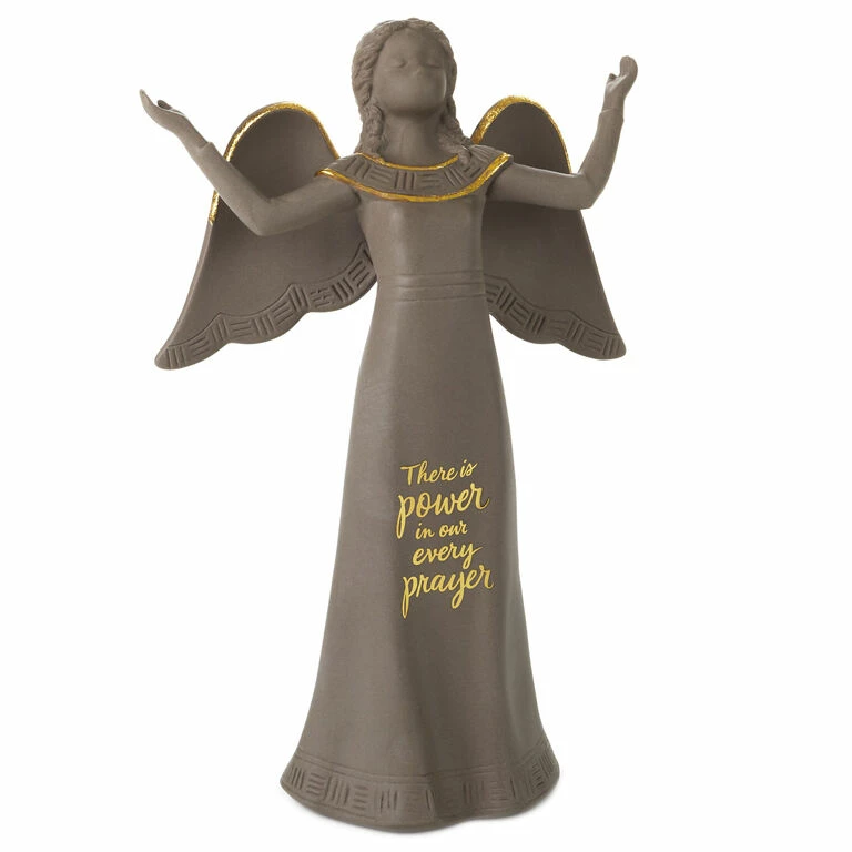 Hallmark Mahogany Power In Prayer Black Angel Figurine, 8.5" 3 Hallmark Mahogany Power In Prayer Black Angel Figurine, 8.5"