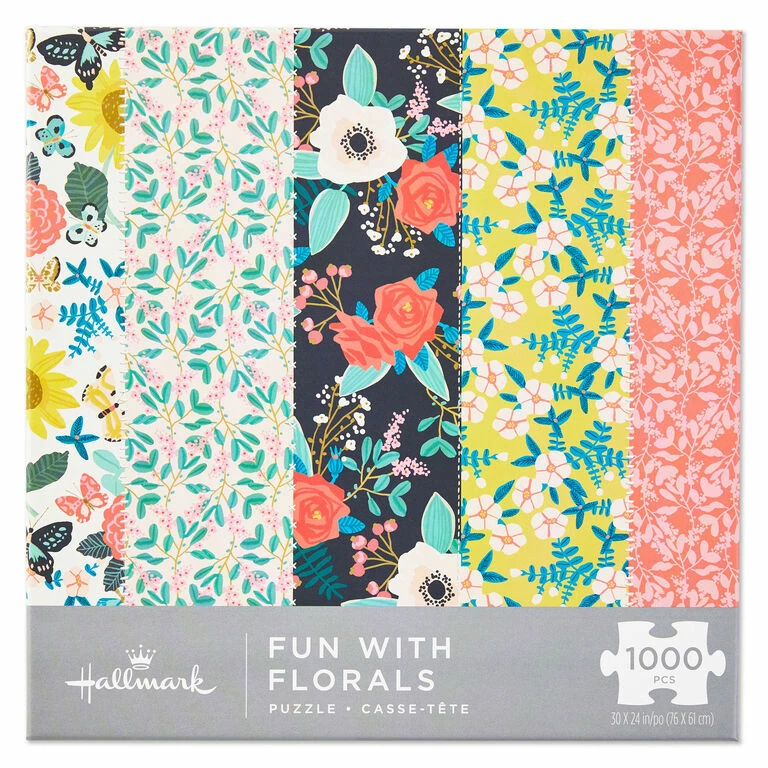 Hallmark Fun With Florals 1,000-Piece Jigsaw Puzzle 3 Hallmark Fun With Florals 1,000-Piece Jigsaw Puzzle