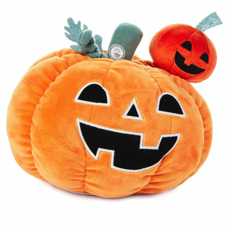 Hallmark Tricks Or Treats Pumpkins Singing Plush With Motion, 8.5" 3 Hallmark Tricks Or Treats Pumpkins Singing Plush With Motion, 8.5"