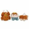Hallmark Better Together Holiday Feast Magnetic Plush, Set Of 3 -Hallmark Shop Turkey Pumpkin Pie and Potatoes Stuffed Animals 1FAL1900 01 1